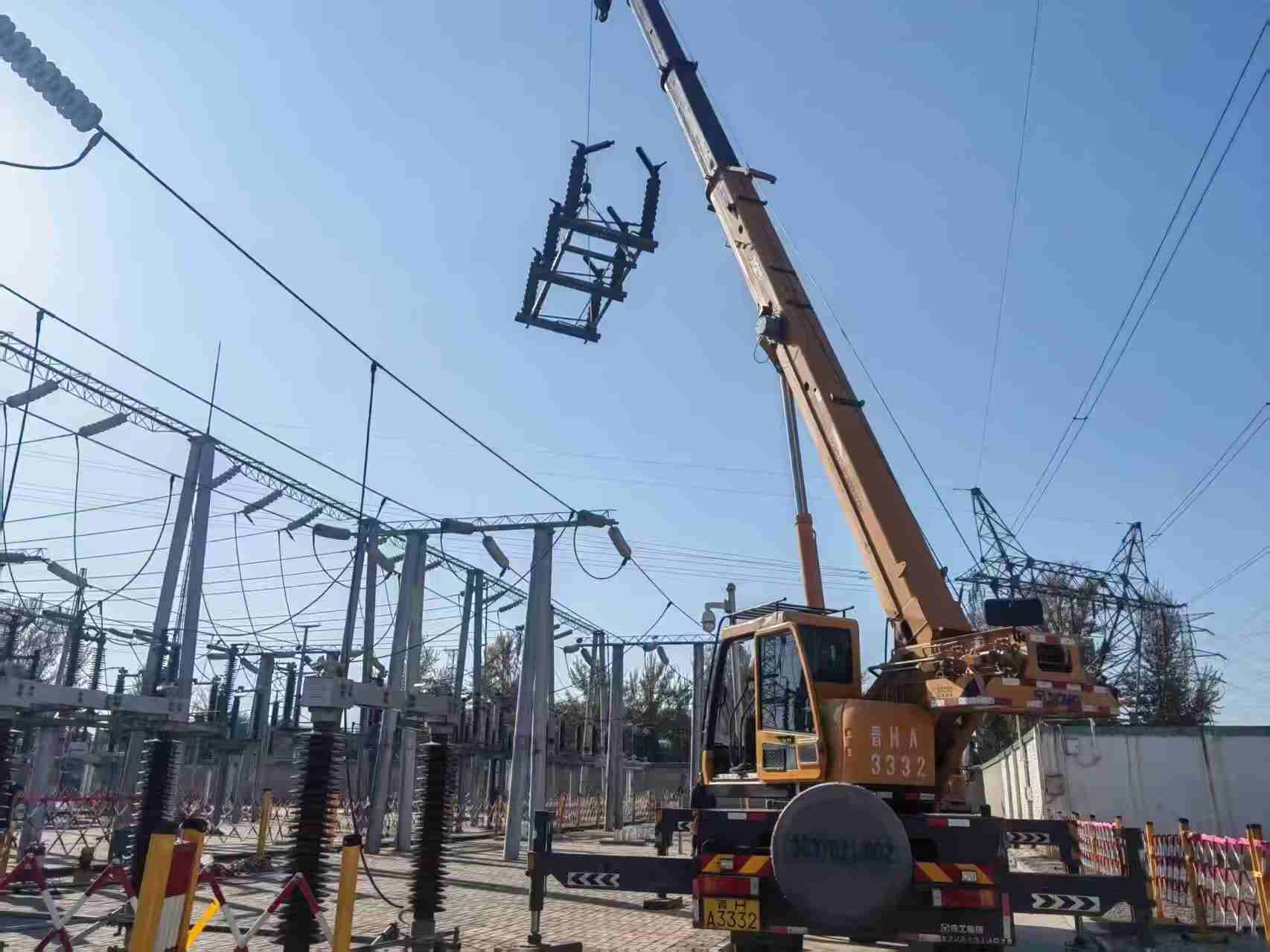 山西忻州原平城北35kV線路110kV升壓改造工程